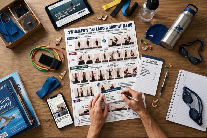 dryland workout exercise menu for swimmers