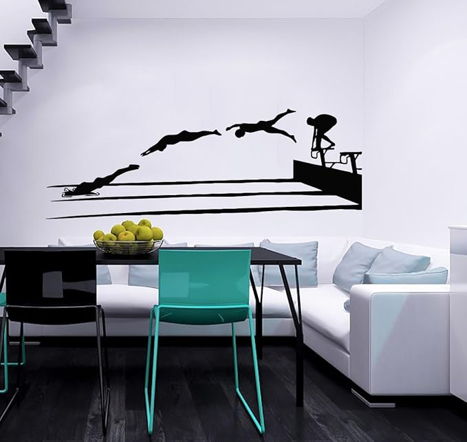 Swim Wall Vinyl Sticker